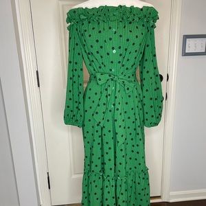 Who What Wear Green and Navy Dress- NWOT. I never got to wear.